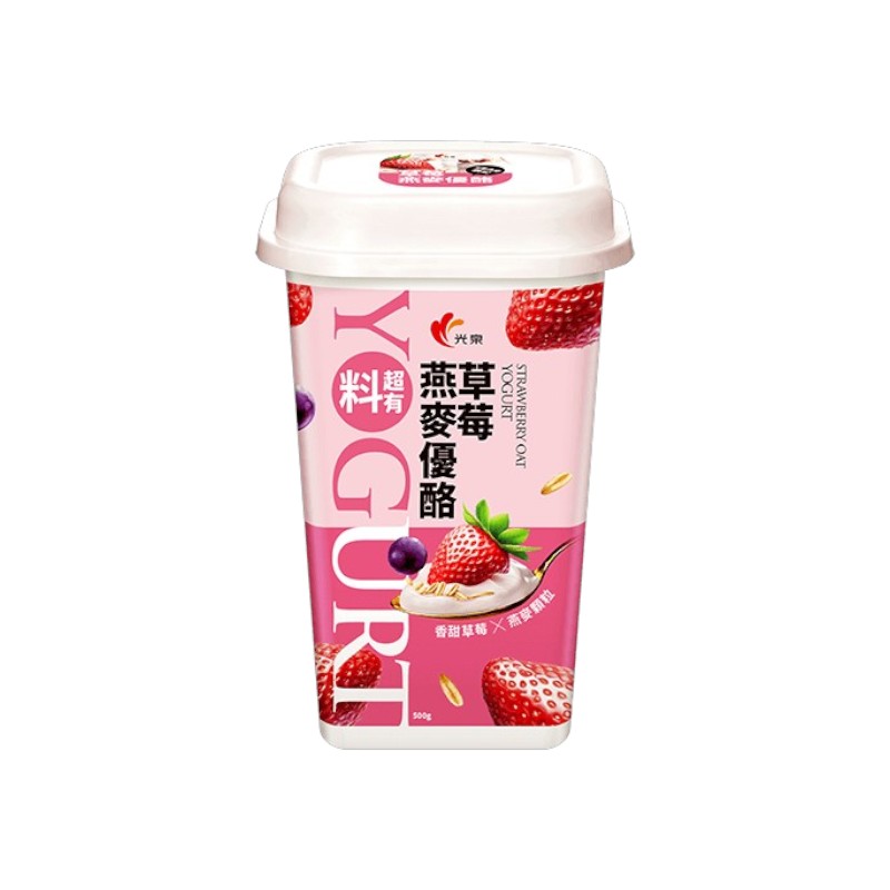 光泉草莓燕麥優酪500g, , large