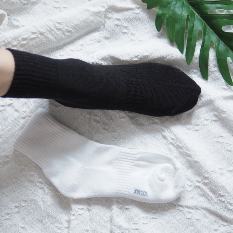 [Kaimei Cotton] Five pairs of MIT high-quality pure cotton sports air cushion socks made in Taiwan, , large