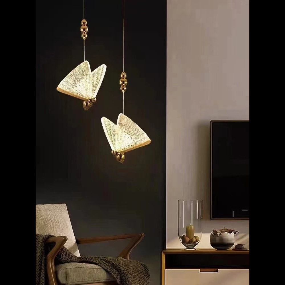 【H&R安室家】 20*24cm 大LED蝴蝶吊燈 ZA0225, , large