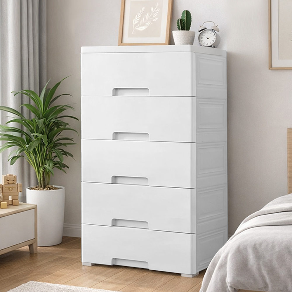 【AOTTO】42面寬五層附輪抽屜收納櫃(AC-001W), , large