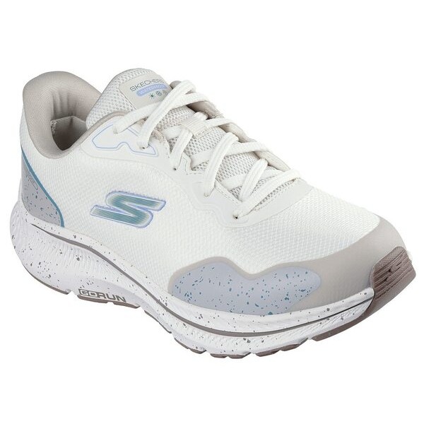 Skechers Go Run Consistent 2.0 女 慢跑鞋 防水 緩衝 白 灰 [128625OFWT], , large