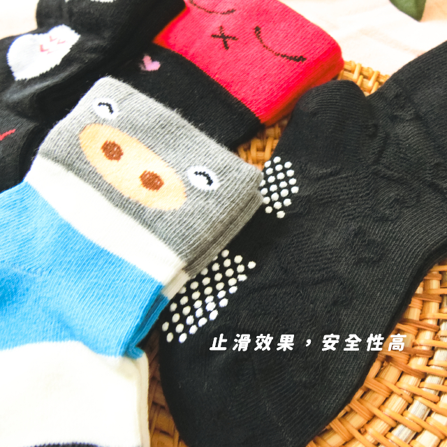 [Kaimei Cotton Industry] 10 pairs of random and excellent MIT made in Taiwan pure cotton wide-mouth anti-slip children's socks (toddler version 1-3 years old) - comprehensive style, , large