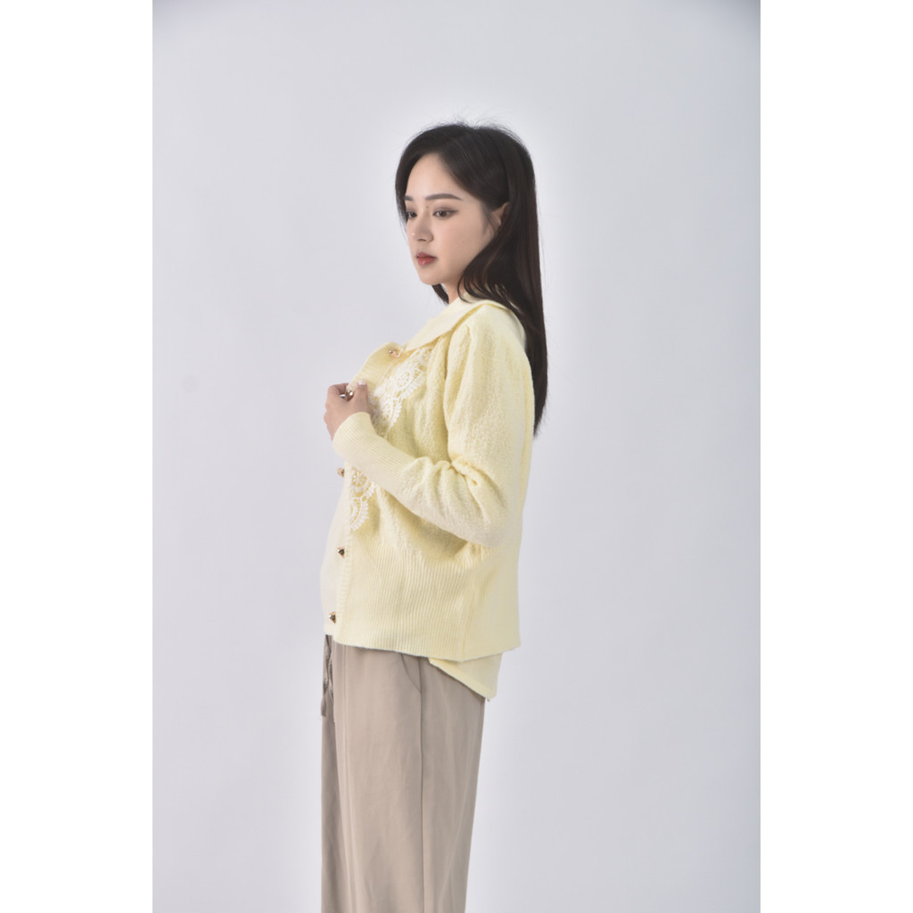 (L) niceioi兩件式黃色長袖上衣二手衣, , large