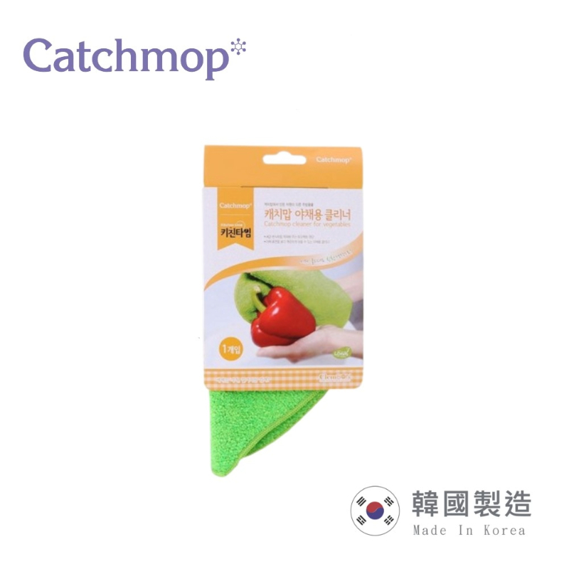【THE LOEL】韓國神奇抹布系列- Catchmop 神奇倒勾清潔蔬果布(1入裝)｜去除農藥殘留, , large