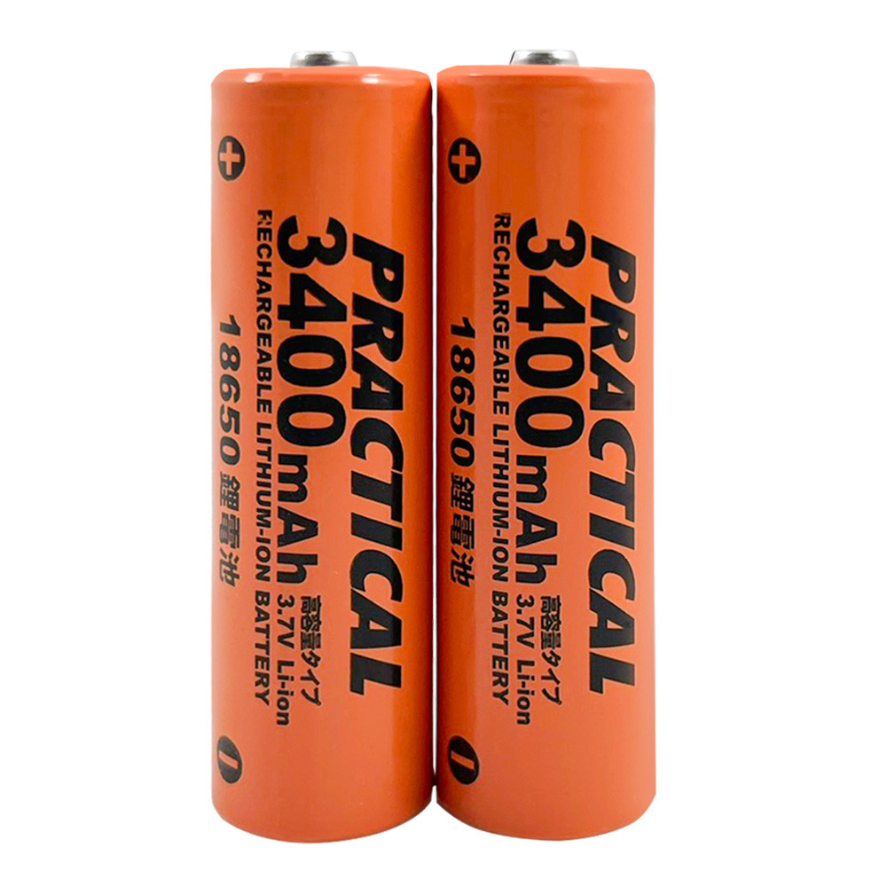 實用牌18650/3400mAh鋰充電池2入 PRA-3350-2 低自放電 標準檢驗局認證合格, , large