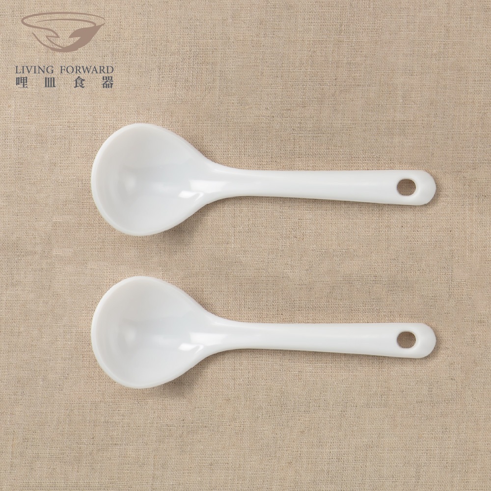 【哩皿食器】台灣製  CPET   潔晶拉麵湯匙｜恬靜白, , large
