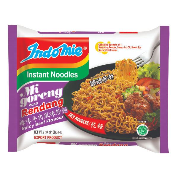 Indomie  Mi goreng Rendang 80g, , large