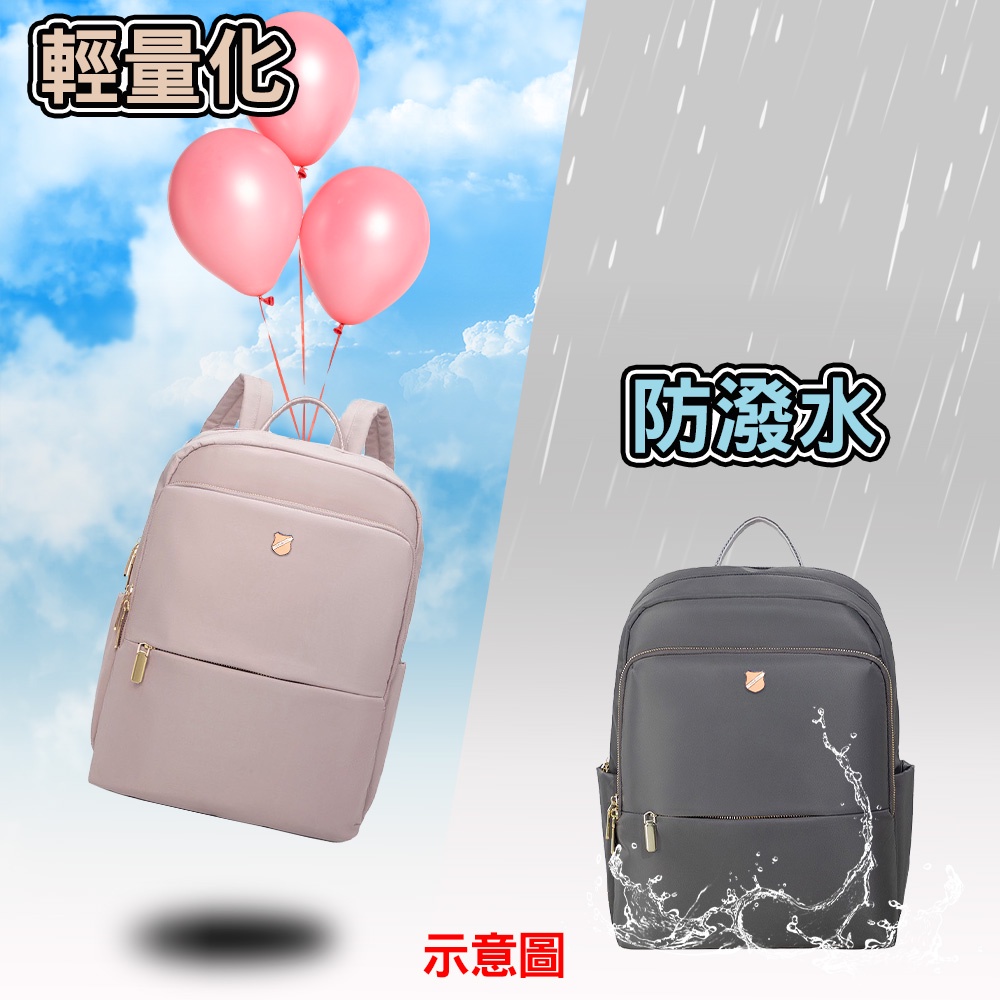 SPRNG-尼龍後背包14吋電腦後背包輕旅行後背包商務通勤後背包-多色, , large