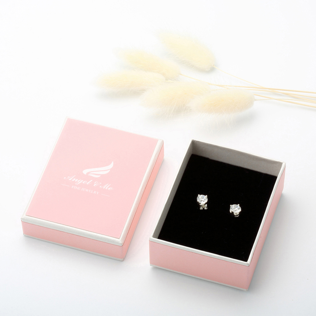 【Angel & Me】迷你 愛心 一對 s925 純銀 迷你耳環 養耳棒 生日 情人節 禮物, , large