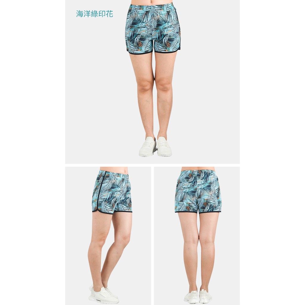[Tectop探拓戶外]92442印花款彈力跑步短褲 透濕 排汗 輕量 快乾, , large