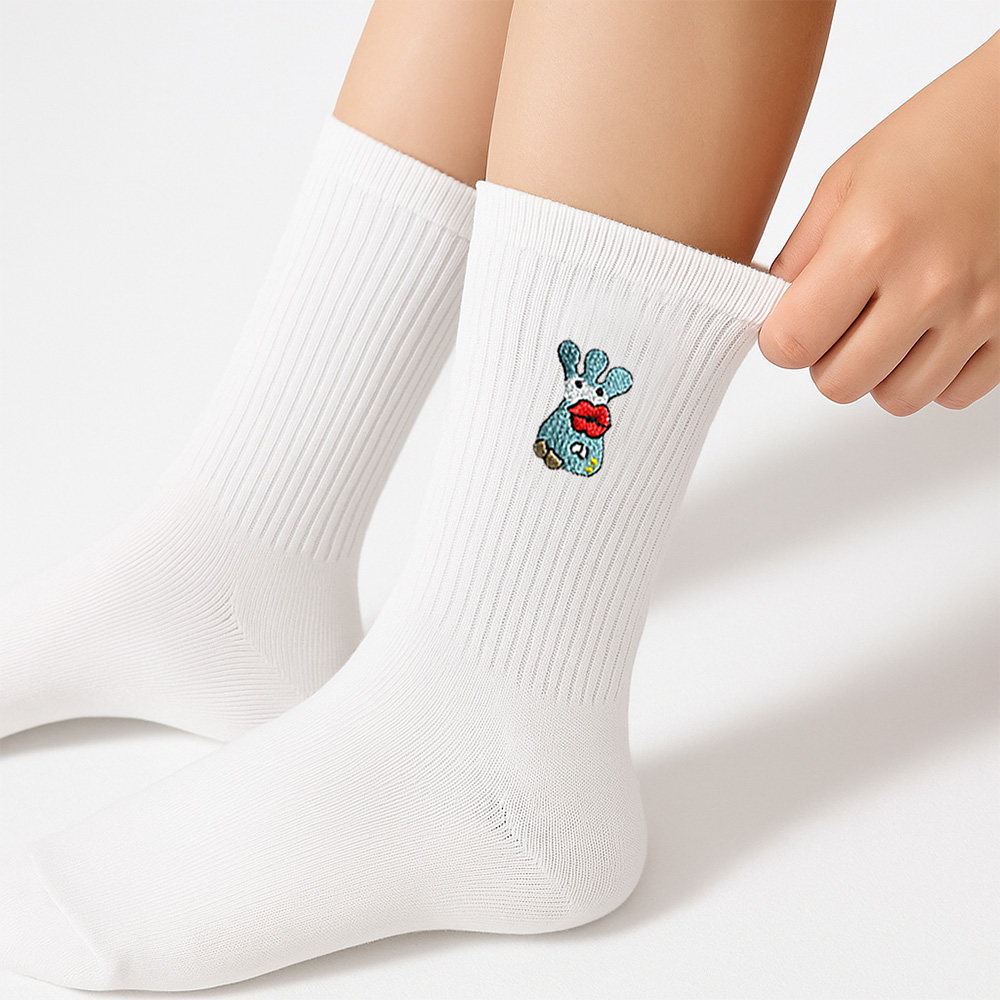 【啾愛你】PRO怪獸刺繡襪-三根毛