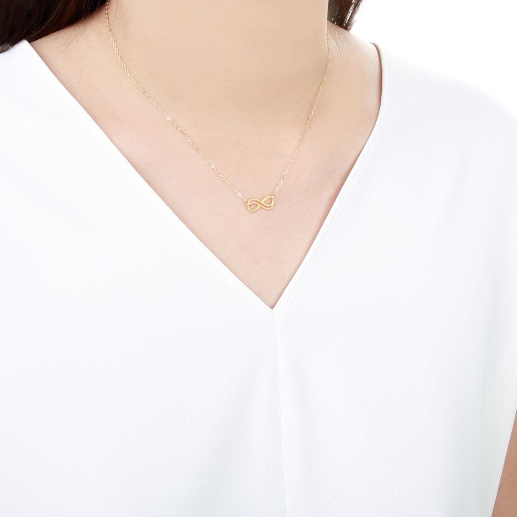 【Angel & Me】相愛 無限 Love Infinity s925 純銀厚鍍 24k 純金 項鍊 禮物, , large
