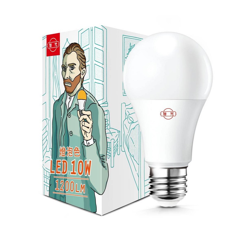 旭光(超高效能) LED10W球泡燈, 燈泡色, large