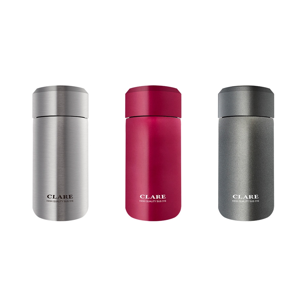 CLARE 可蕾爾 晶鑽316不鏽鋼真空全鋼杯 鐵灰660cc-Leidea樂德兒, , large