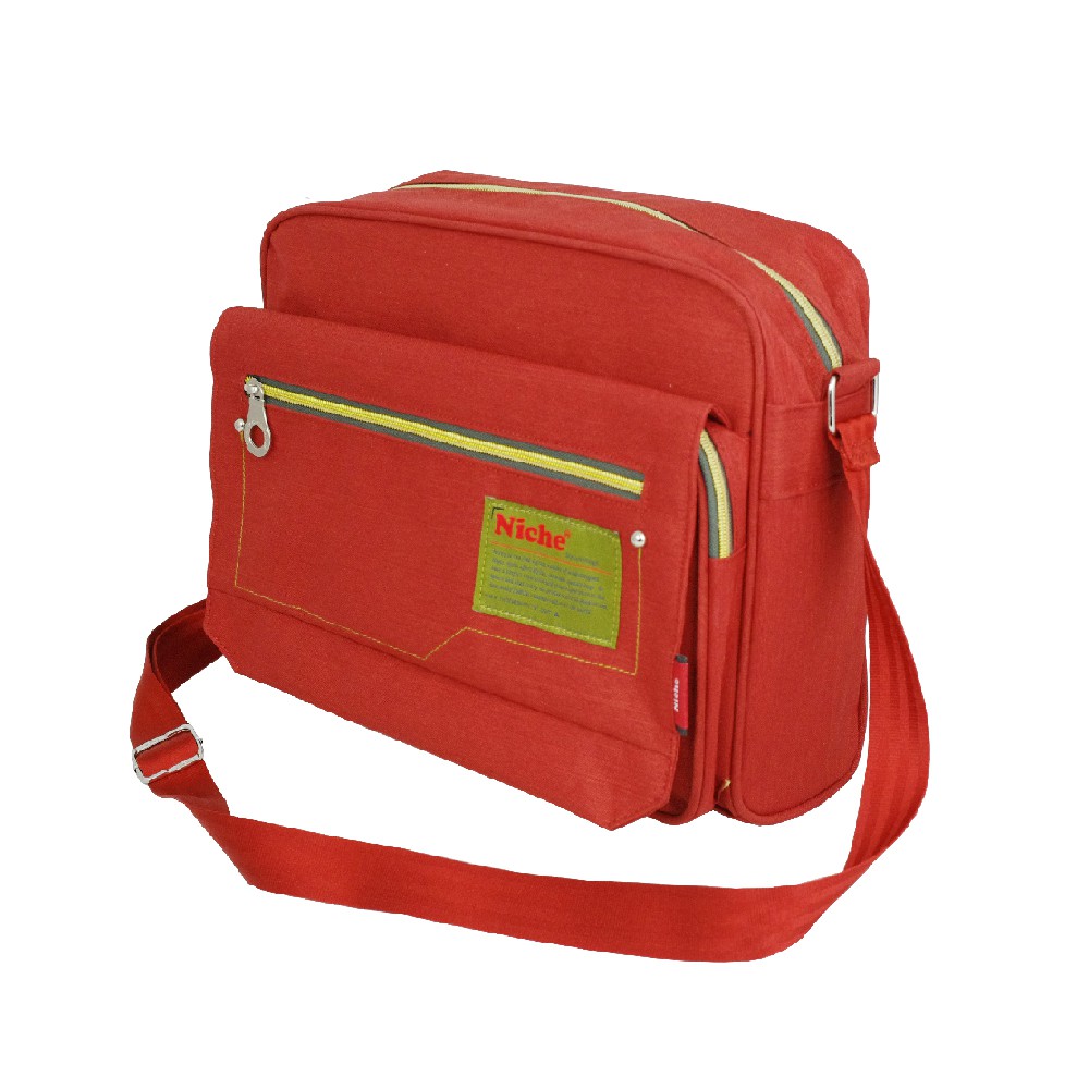 【Niche 樂奇】翻蓋拉鍊側肩包 斜背包  郵差包 NCL-5312