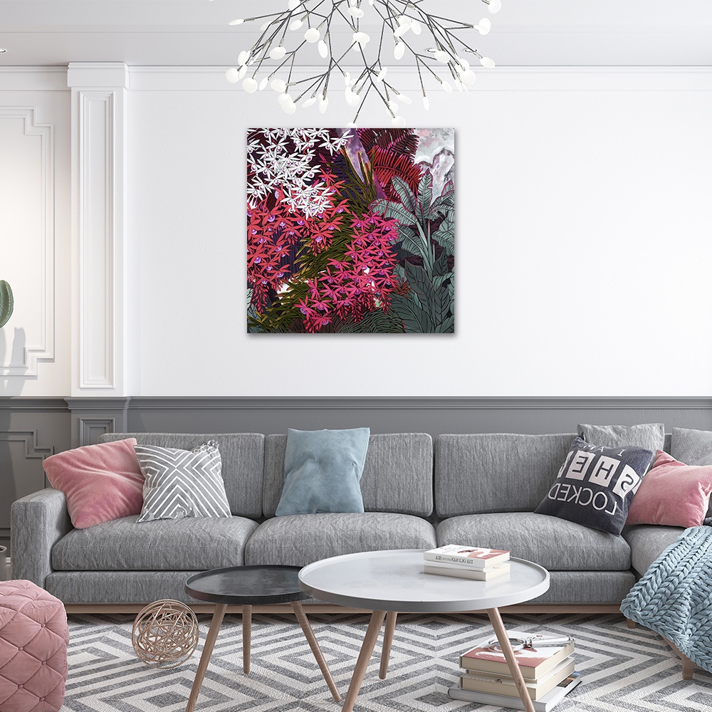 【御畫房】花語系列二 國家一級畫師手繪油畫80×80cm(VF-180), , large