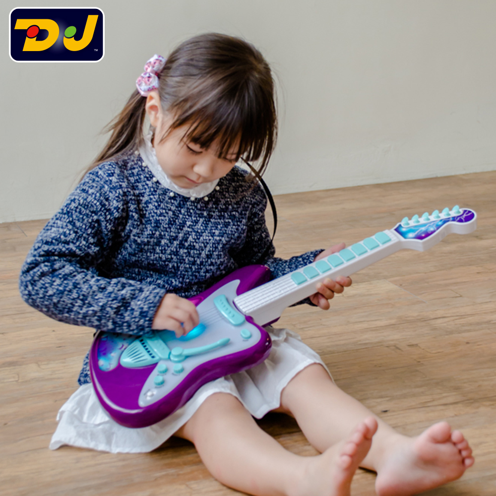 [DJ TOYS] Real Strings Trending Rock Guitar for Kids, , large