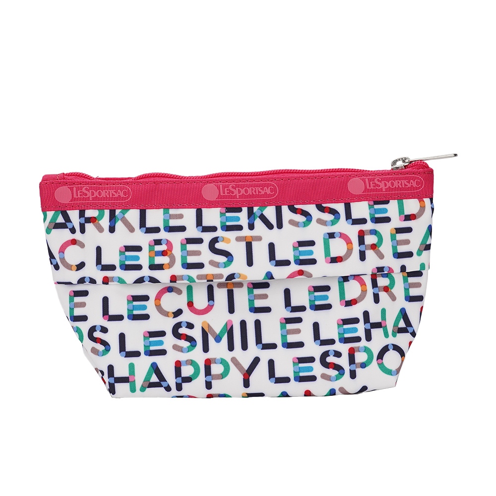 |快速出貨|Lesportsac Small Sloan Cosmetic 小型收納梯形化妝包-趣味字母, , large