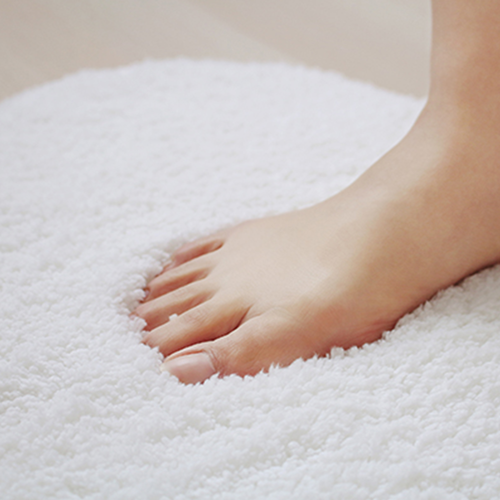 【&NE】Japan-Made Quick-Dry Non-Slip Cloud-Shaped Mat (Cloud-Like Soft Touch) – Cloud White, , large