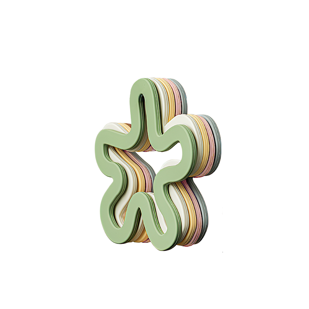 【上手家居】花朵矽膠隔熱墊-5入組-混色(矽膠墊/鍋墊/廚房隔熱墊/隔熱墊鍋墊), , large