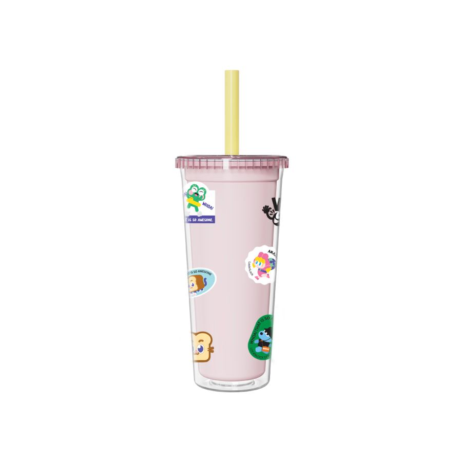 LL funny pearl milk tea cup 750ml, , large