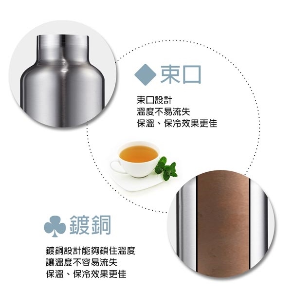 PERFECT 理想牌 極緻316不鏽鋼真空保溫杯保溫瓶 香檳金350cc-Leidea樂德兒, , large