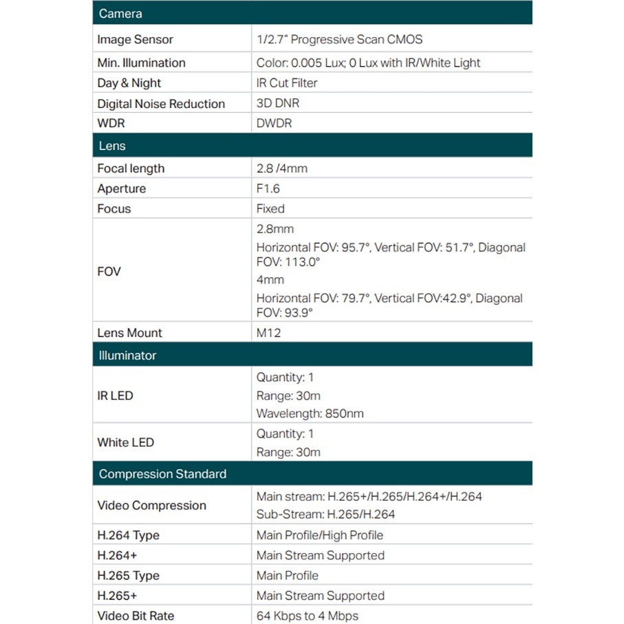 TP-LINK 昌運監視器組合 VIGI NVR1104H-4P 4路主機+VIGI C240 4MP半球網路攝影機*2, , large