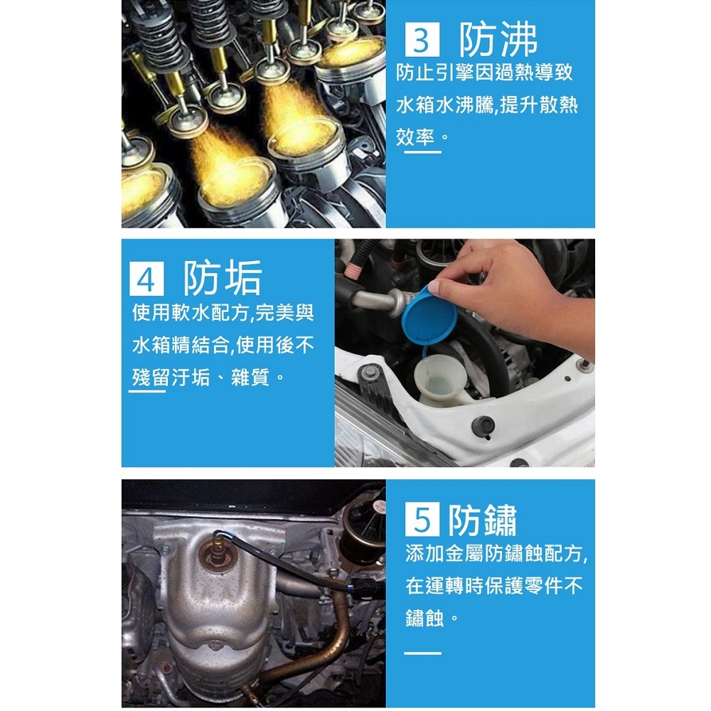 【Xing Wu Ai SPA Series】Instant Shine Anti-Rust & Heat-Resistant Radiator Coolant 1000ML - Pack of 4 (Coolant, Radiator Fluid), , large