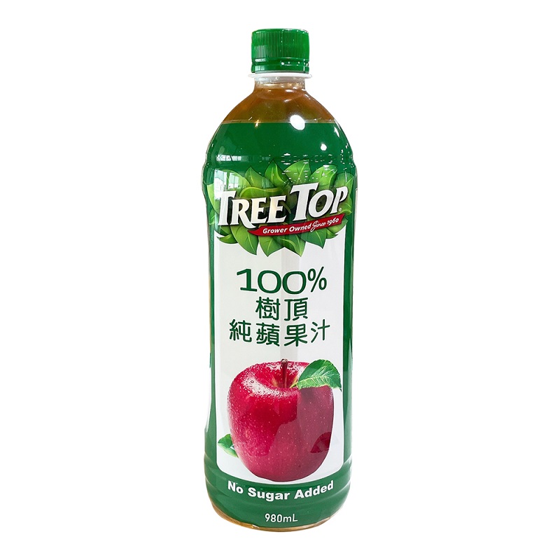 樹頂100純蘋果汁 980ml, , large
