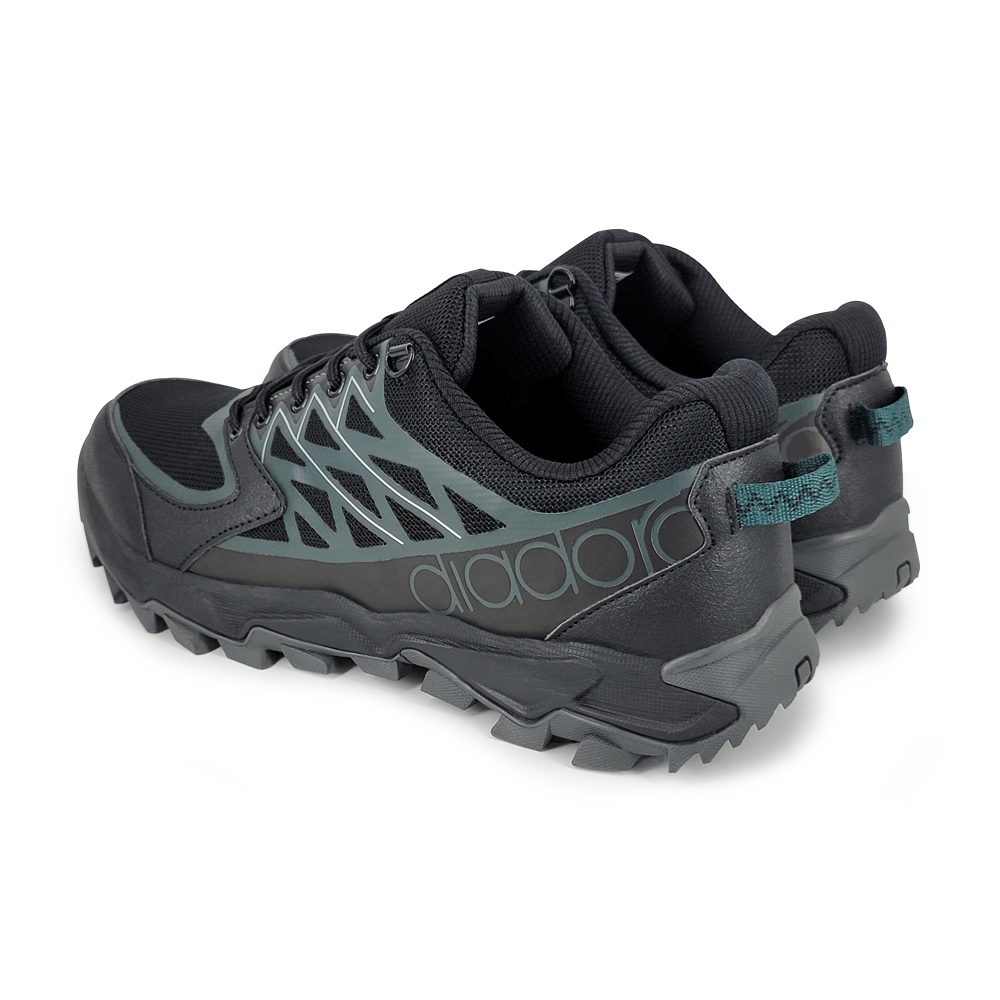 DIADORA迪亞多那 山林防水越野男鞋 男運動鞋 登山鞋 寬楦 高腳背 防潑水 緩震 排濕 耐磨 防滑 黑綠 黑黃, , large