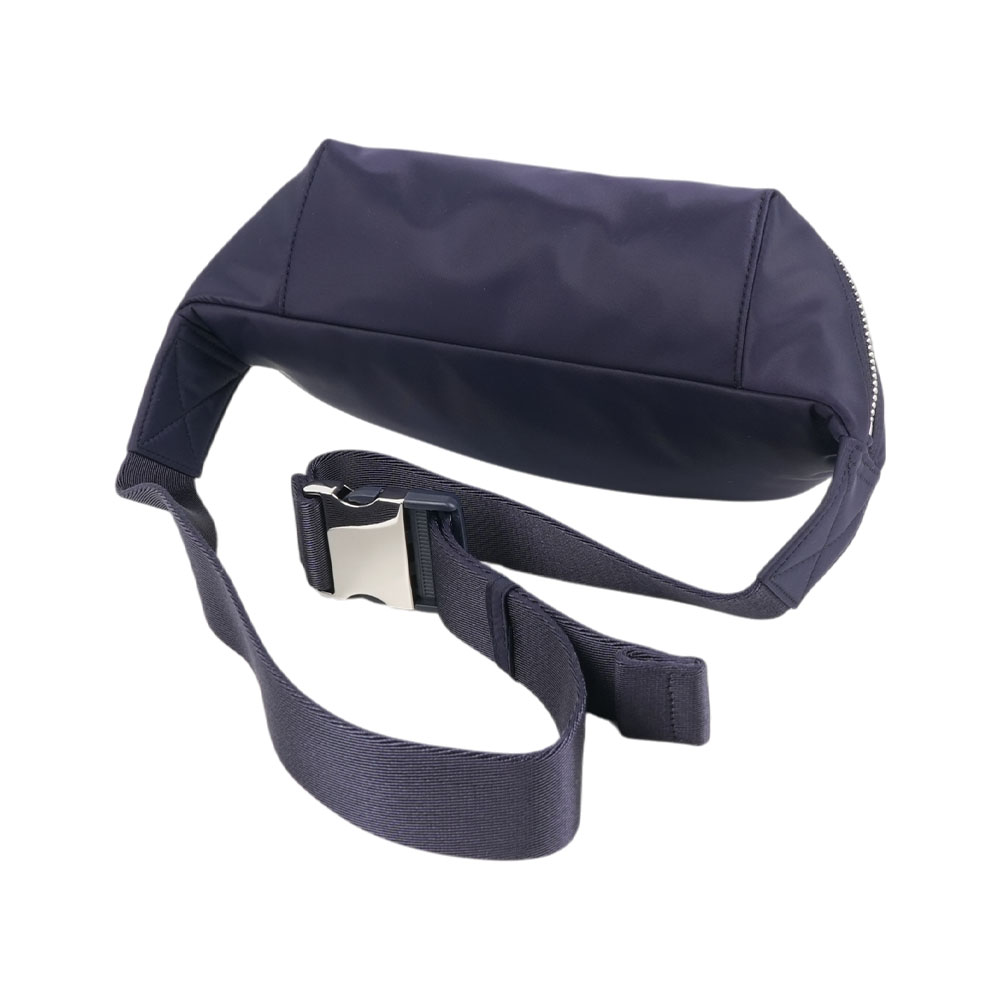 BURBERRY Talbot 白色方形標誌尼龍帆布腰包/胸口包(海軍藍), , large