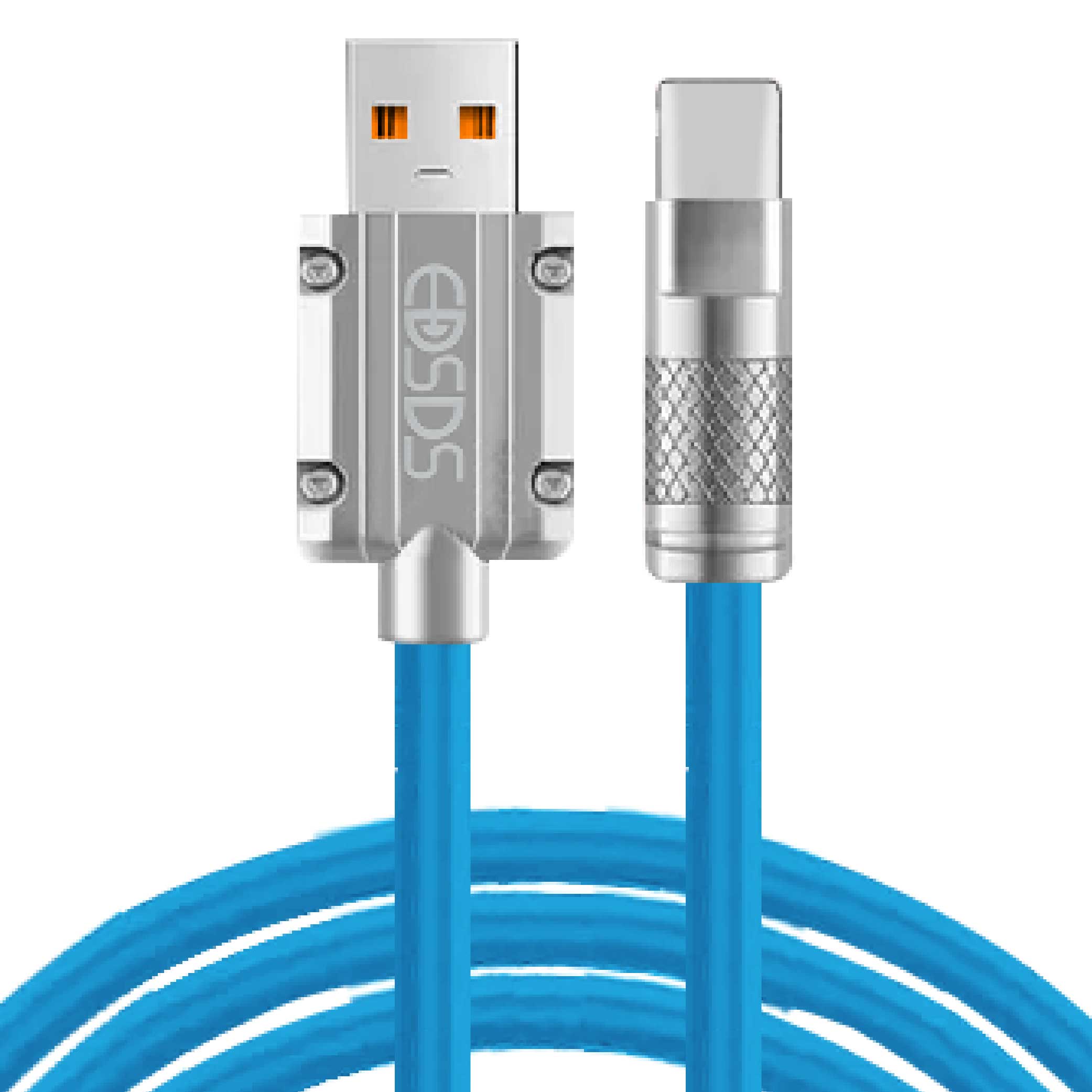 鉅玉經典｜TYPE-C 120W充電線-200cm EDS-J907