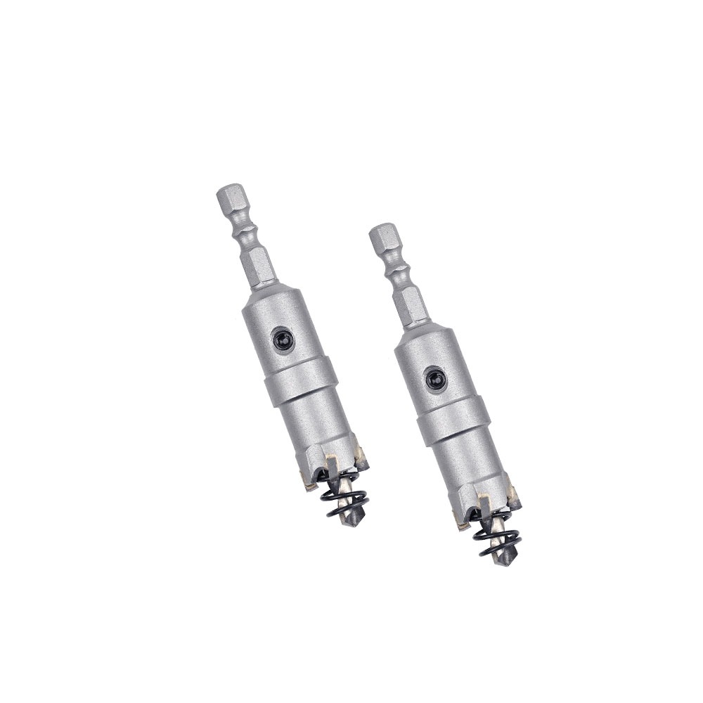 六角柄雙溝 鎢鋼圓穴鋸 14-35mm 超硬 鎢鋼圓穴鋸 旋孔器 開孔器 起子機適用 穴鑽, , large