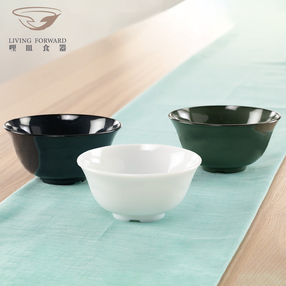 【哩皿食器】台灣製  CPET 潔晶飯碗｜恬靜白, 恬靜白, large