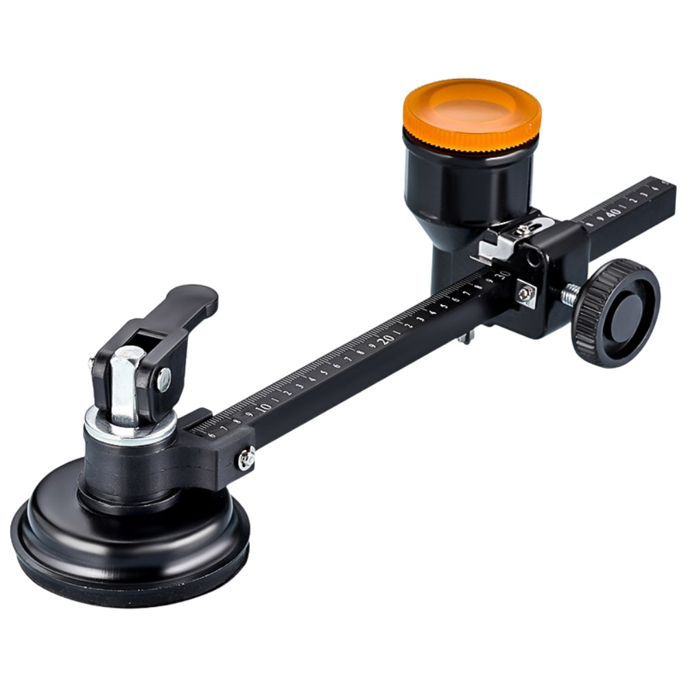 Industrial-grade glass compass cutter, 120-300mm (black aluminum rod), , large