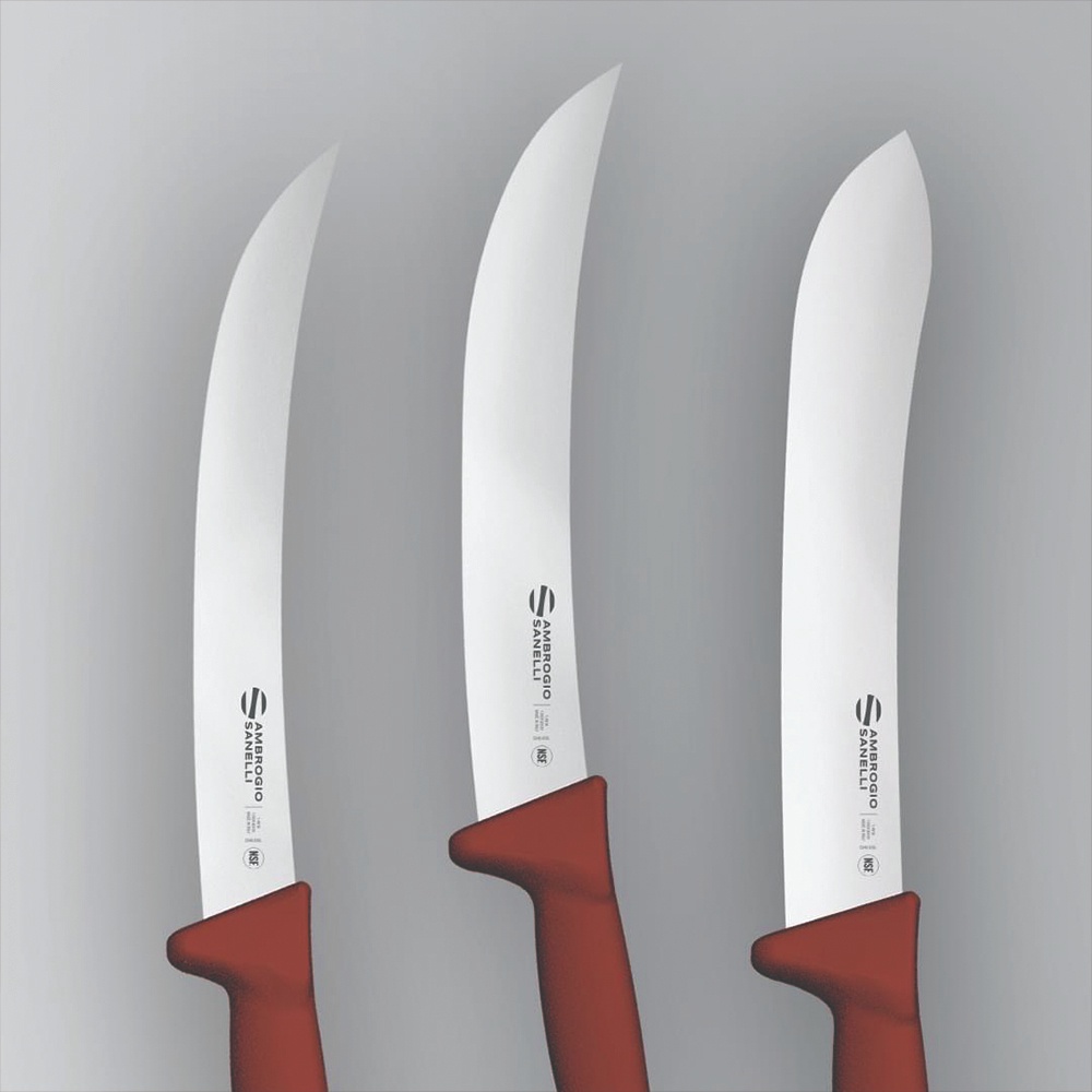 蓋瑞廚物【SANELLI 義大利製 BBQ 去骨刀 13、15cm】修筋刀 屠夫分解刀 剔骨刀 彎剃骨刀 牛肉分切刀, , large