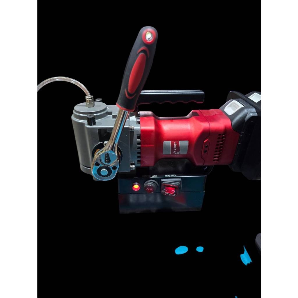 WIN五金 FKS BOST FKS-1835(單主機) 36V臥式磁性鑽台 磁性鑽孔機 鑽孔機 鋼構鑽台 開孔機 鑽台, , large