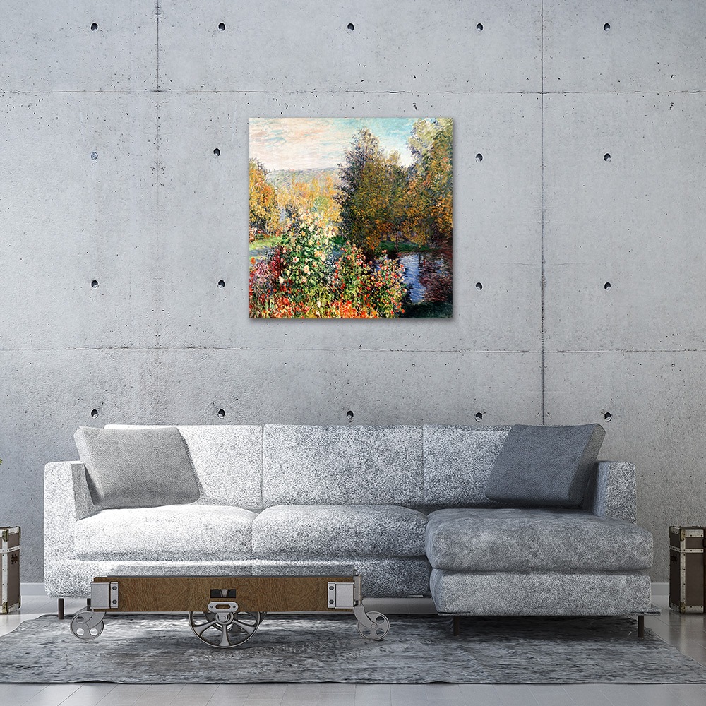 【御畫房】花園的一角 國家一級畫師手繪油畫80×80cm(VF-176), , large