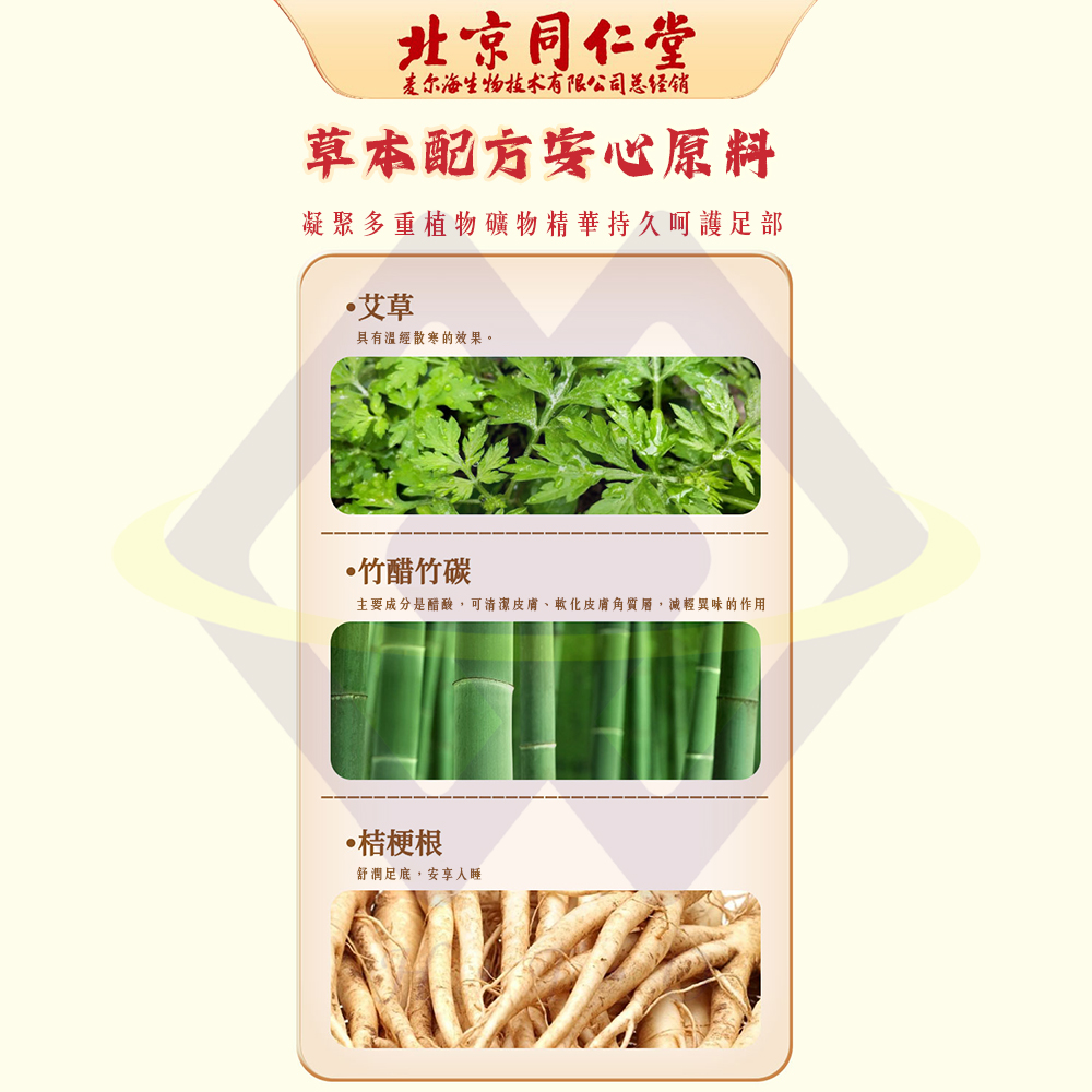 Nanjing Tongrentang Ginger & Mugwort Foot Patches / 50pcs / Box (1 Box), , large