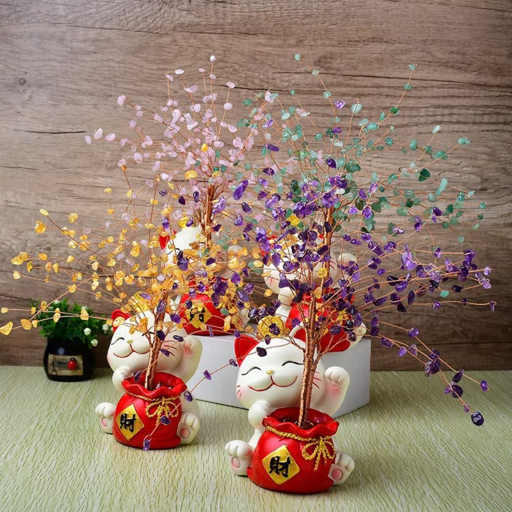 【A&R】開運水晶樹 招財貓貓福袋款 - 紫水晶, , large