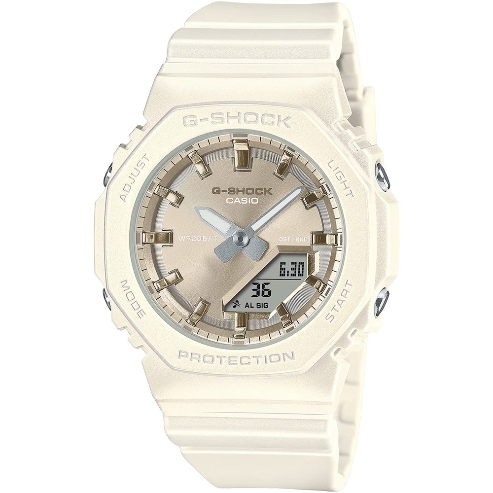 CASIO 卡西歐 G-SHOCK 珍珠光系列八角手錶 女錶 GMA-P2100ST-7A, , large