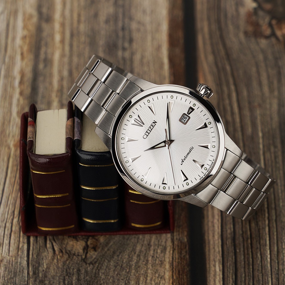 CITIZEN 星辰 限量黑潮復古版 機械錶-41mm NK0001-84A, , large