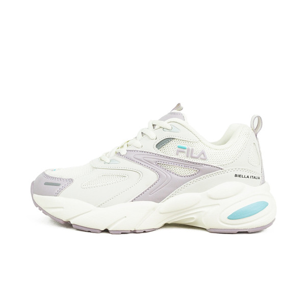 Kixpress-Fila Defender 女 休閒鞋 復古 運動鞋 米紫 [5-J907X-919], , large