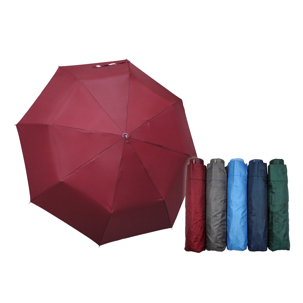 8K Silver Glue Folding Umbrella - Stylish, lightweight, windproof, color optional Red/Grey/Green/Water/Dark Blue, , large