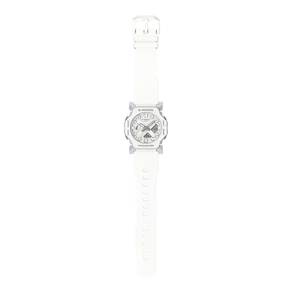 CASIO 卡西歐 G-SHOCK 極簡纖薄小巧雙顯手錶-白 GA-2300-7A, , large