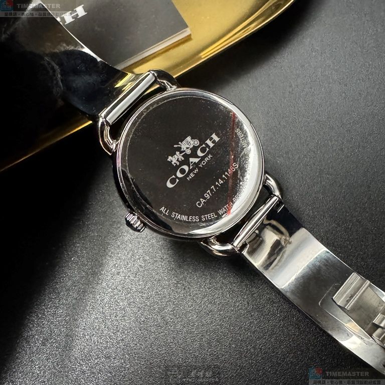 [星晴錶業]COACH手錶,28mm,CH00268銀色錶面銀錶殼銀色精鋼錶帶款, , large