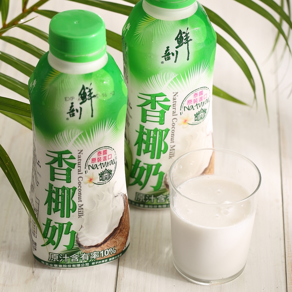 【半天水】鮮剖100%純椰汁/香椰奶各12瓶/共24瓶〈600ml/瓶〉免運, , large