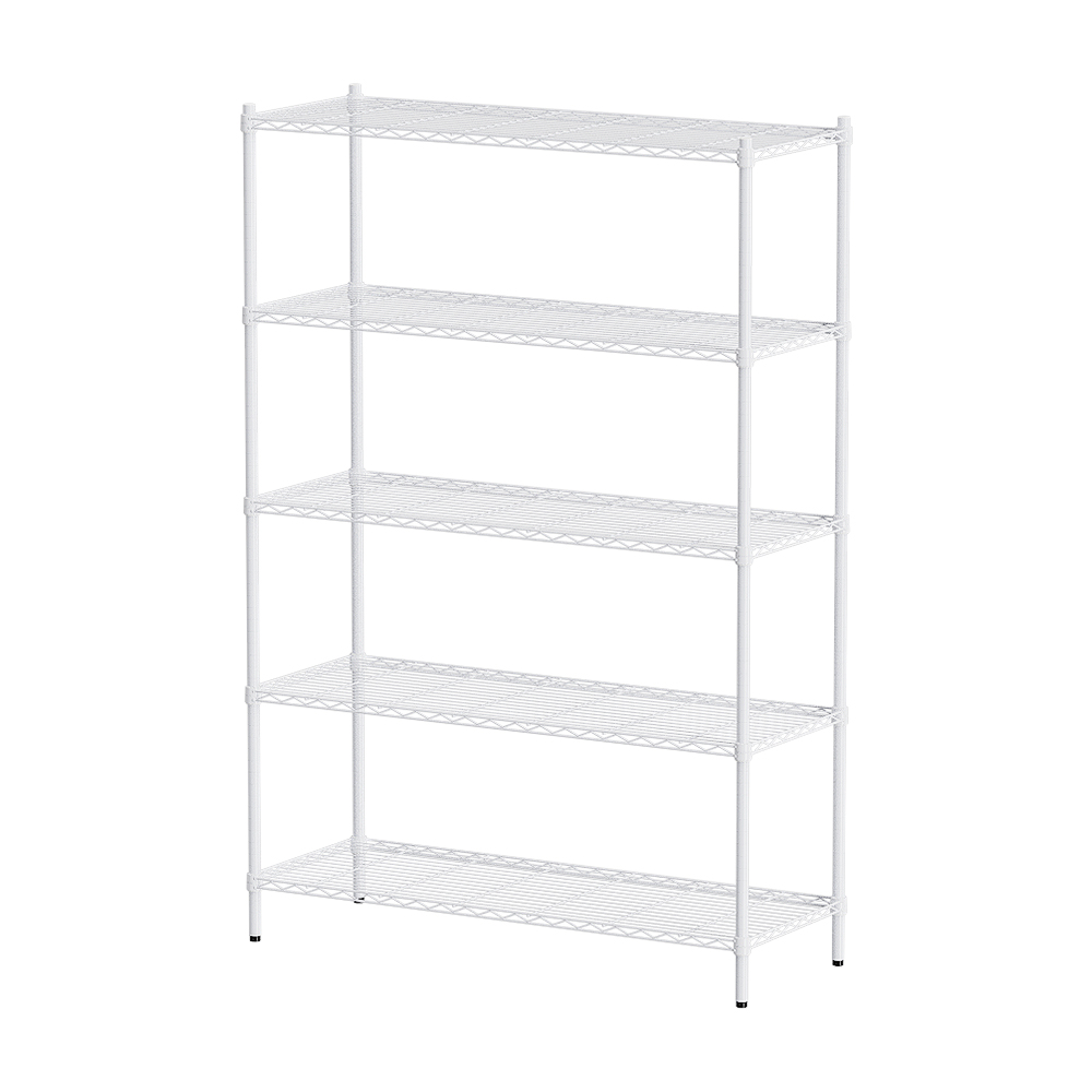 【Y HOUSE】120x35x180cm Lightweight Five-layer Iron Rack Iron Rack Shelf-Painted White, , large
