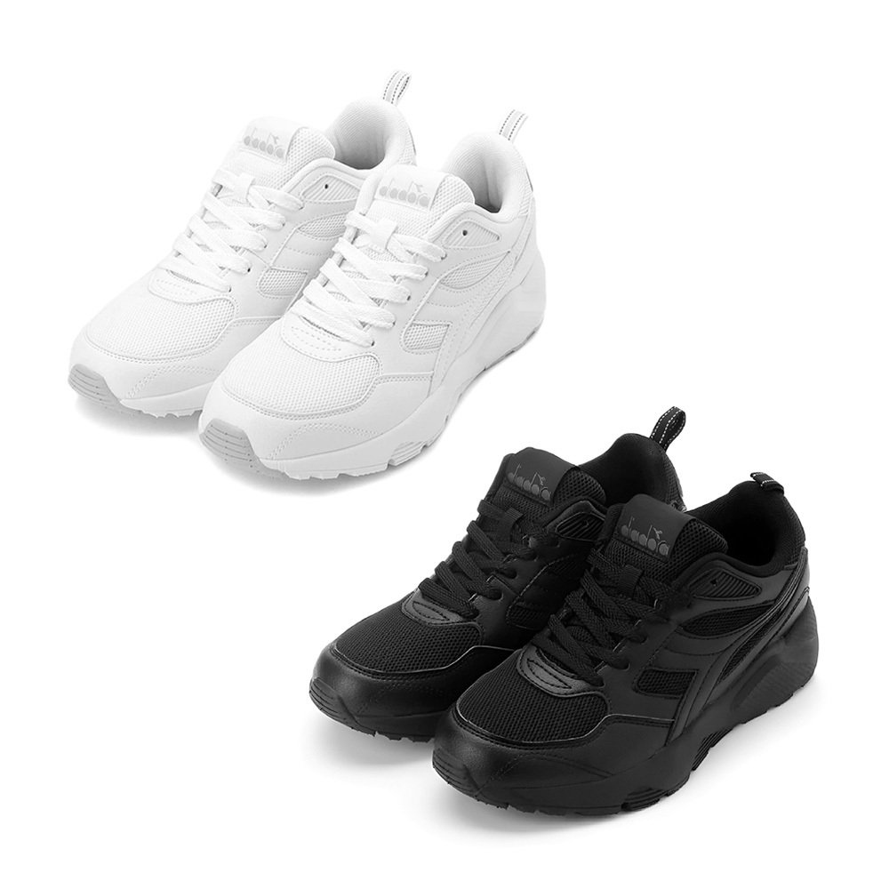 DIADORA迪亞多那 生活時尚運動鞋 男運動鞋 男鞋 好穿脫 透氣 散熱 排濕 穩定 保護後跟 抓地 防滑 白 黑, , large