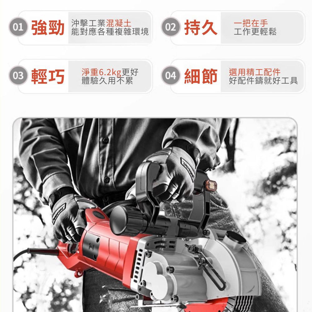 K1331電動牆地開槽機110V, , large